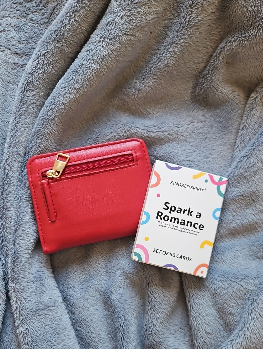 Bundle Red Women's Card Wallet with Zip Pocket - Unbranded